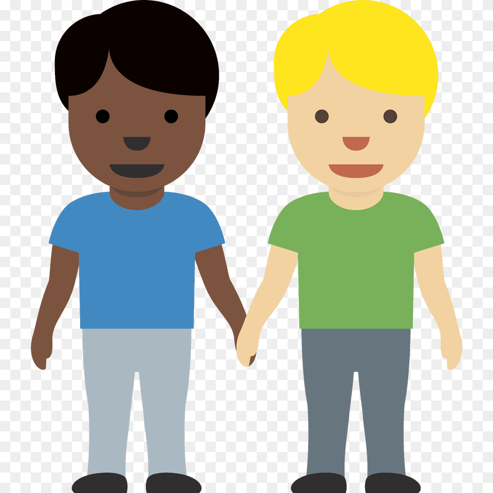 Men Holding Hands Emoji Clipart, T-shirt, Pants, Clothing, Person Free Png