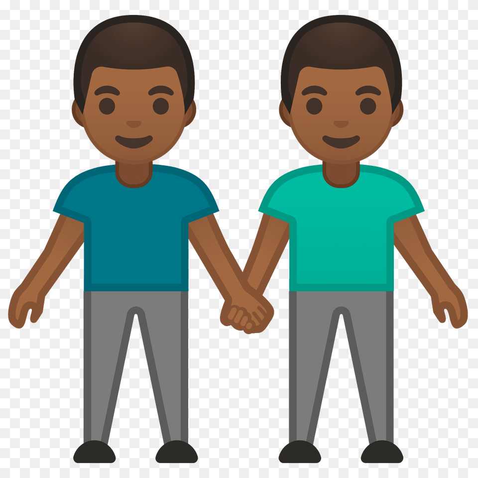 Men Holding Hands Emoji Clipart, Clothing, T-shirt, Person, Face Png Image