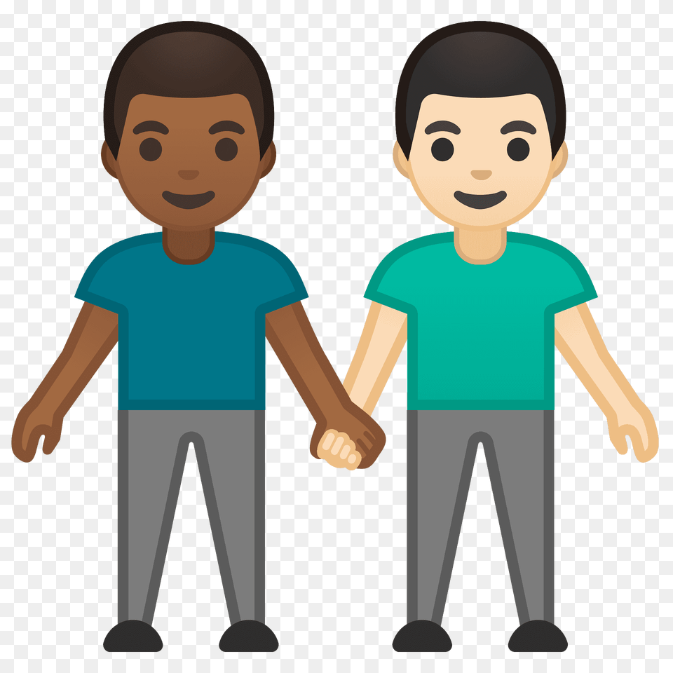 Men Holding Hands Emoji Clipart, T-shirt, Clothing, Person, People Free Png Download