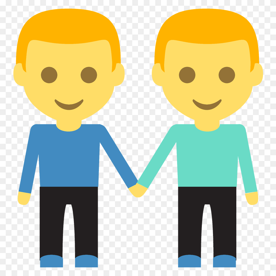 Men Holding Hands Emoji Clipart, Baby, Person, Face, Head Png Image