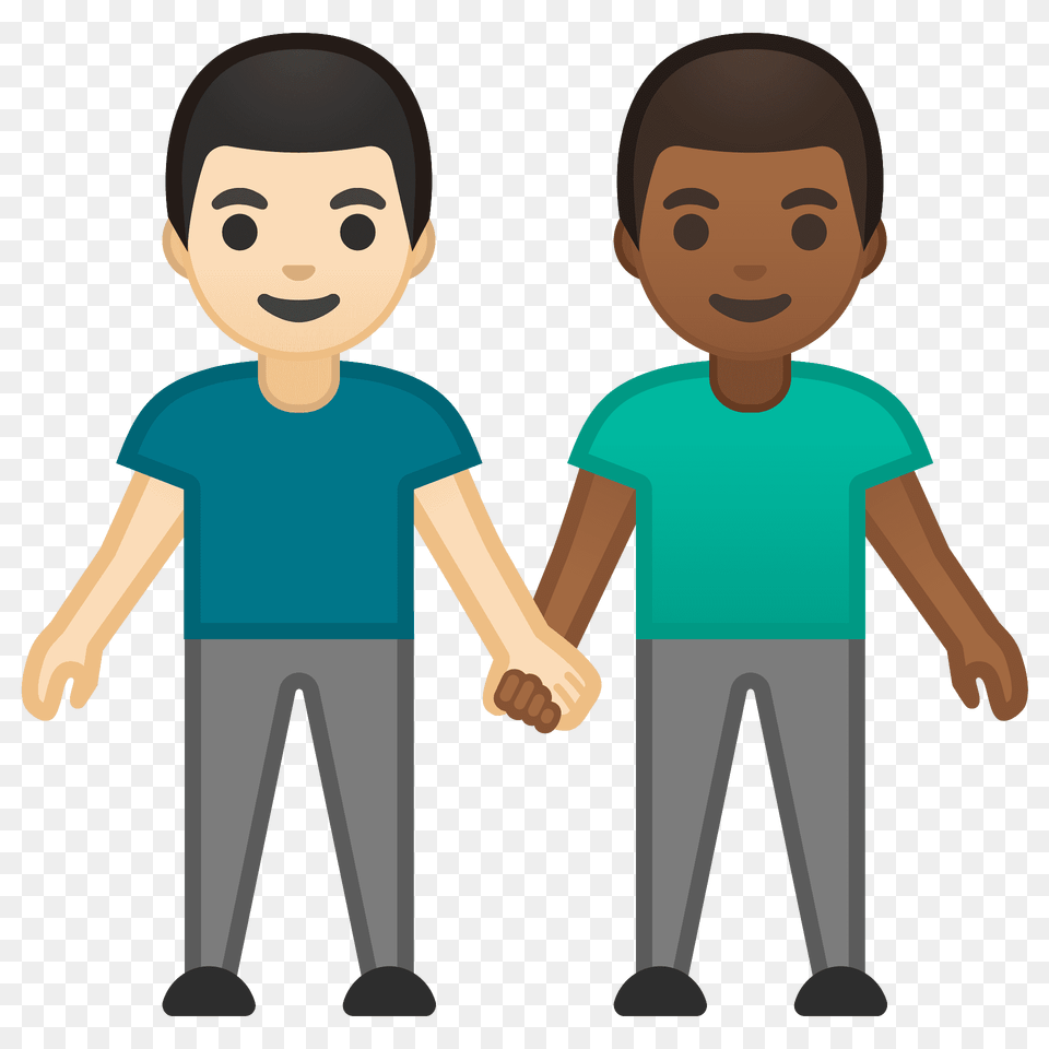 Men Holding Hands Emoji Clipart, Clothing, T-shirt, People, Person Png