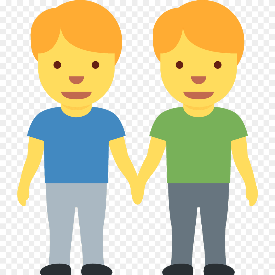 Men Holding Hands Emoji Clipart, Clothing, T-shirt, Pants, Photography Free Png Download
