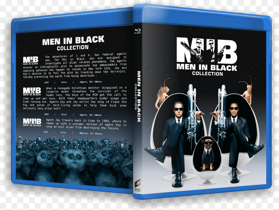 Men In Black Trilogy Coming Out October 20th Here In, Advertisement, Adult, Poster, Person Free Transparent Png