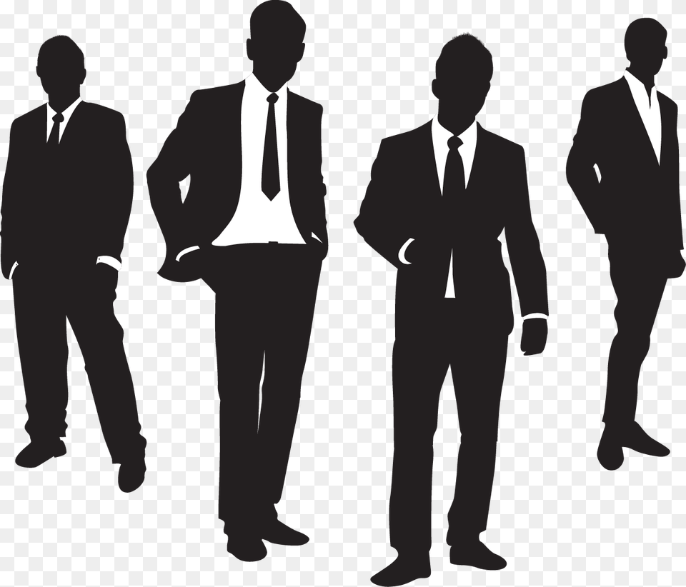 Men In Suits Silhouette, Tuxedo, Suit, Clothing, Formal Wear Png Image