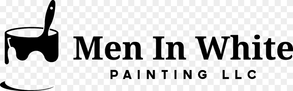 Men In White Painting Llc Logo Graphics, Gray Png Image