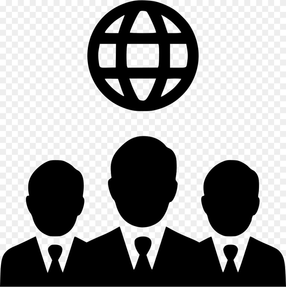 Men International Negotiations People Group Customer Lifetime Value Icon, Stencil, Silhouette, Machine, Wheel Free Png Download