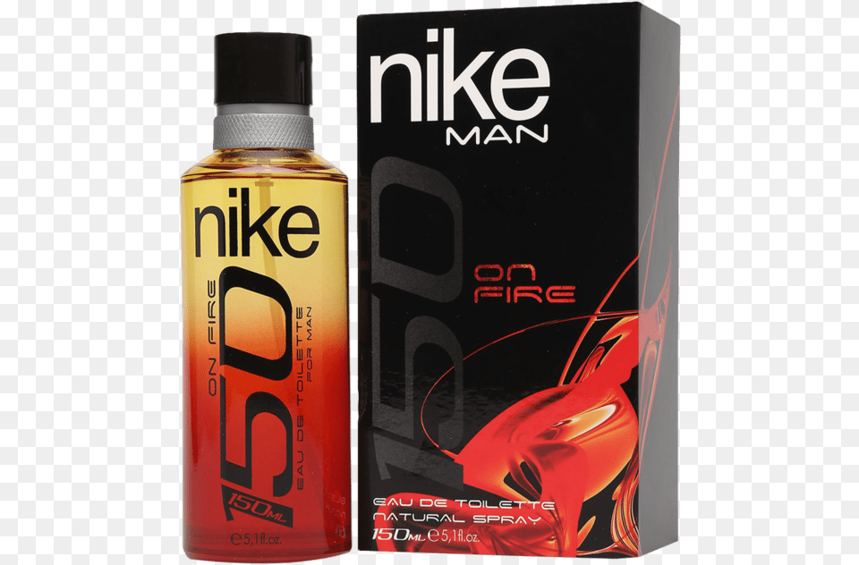 Men On Fire Edt 150ml Nike 150 On Fire, Bottle, Cosmetics, Perfume, Aftershave Free Transparent Png