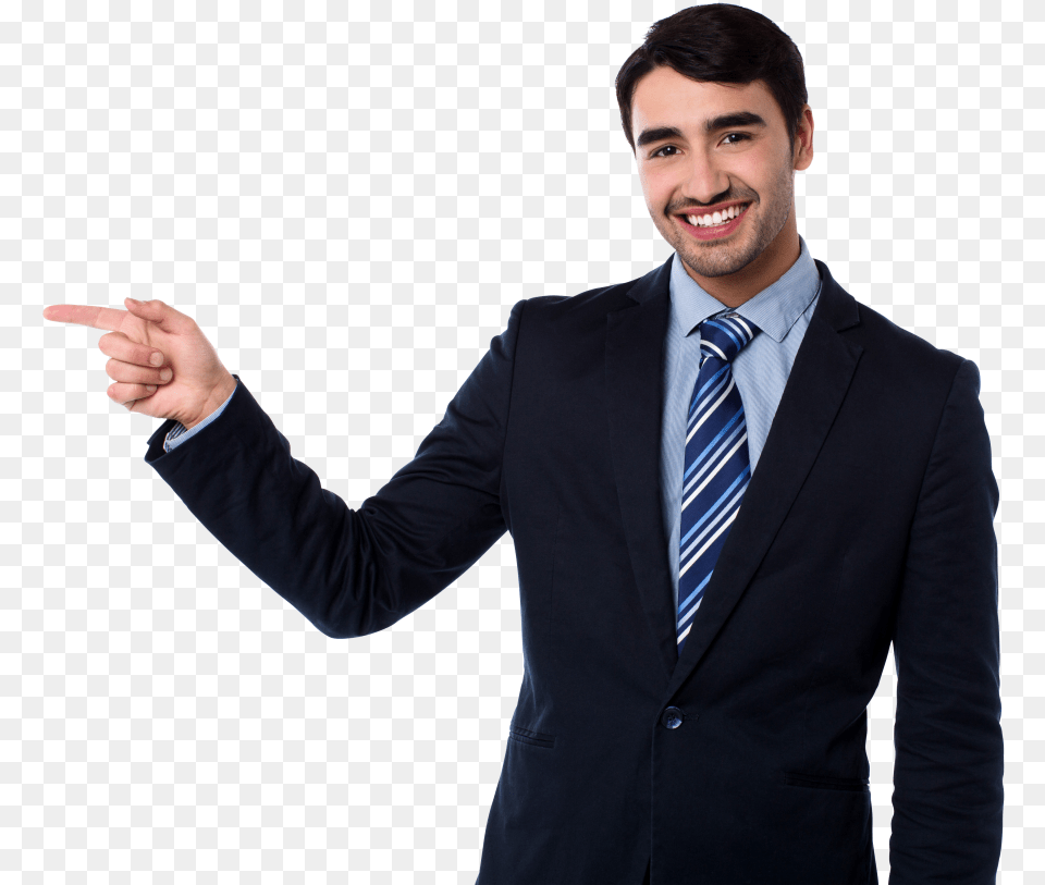 Men Pointing Left Image Man In Suit Pointing, Accessories, Person, Jacket, Hand Free Png