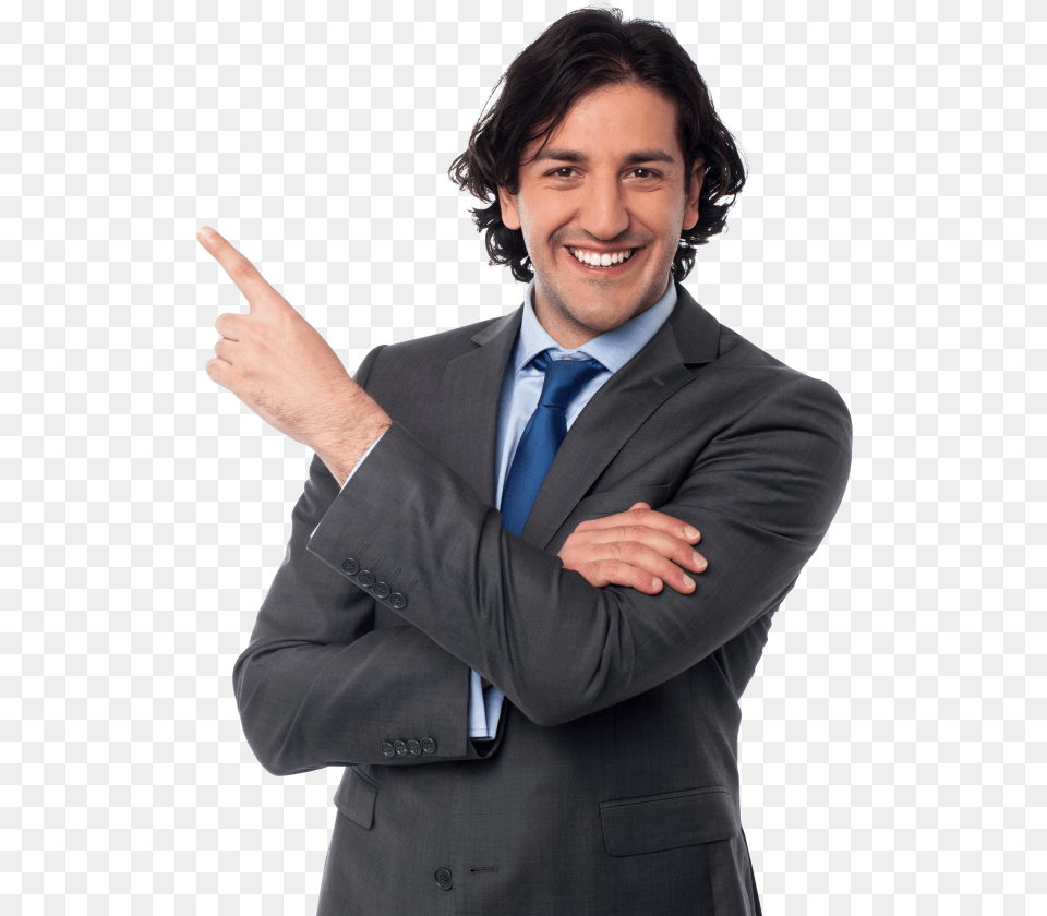 Men Pointing Left Image Man Pointing, Accessories, Tie, Suit, Person Free Png Download