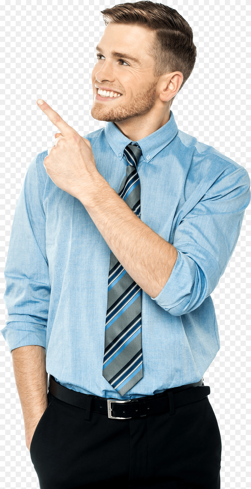 Men Pointing Left Images Free Png