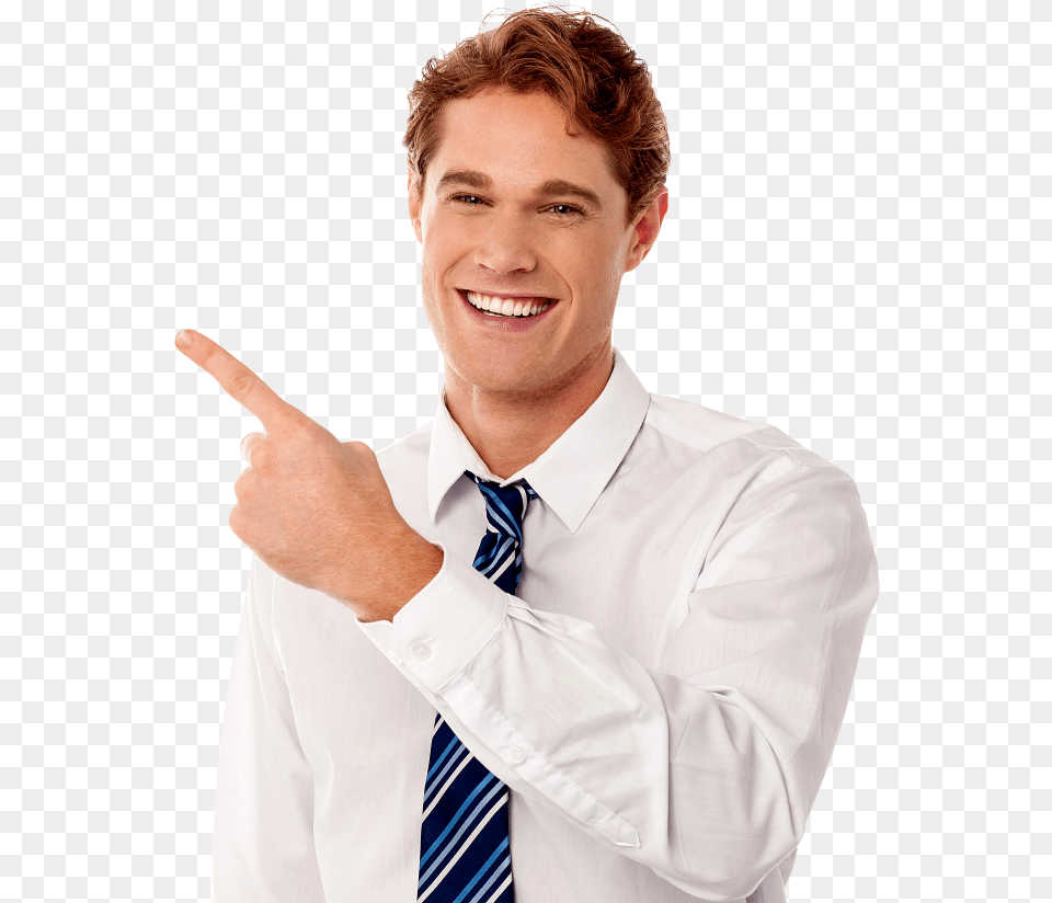Men Pointing Left Man Pointing Finger, Accessories, Shirt, Person, Necktie Png Image