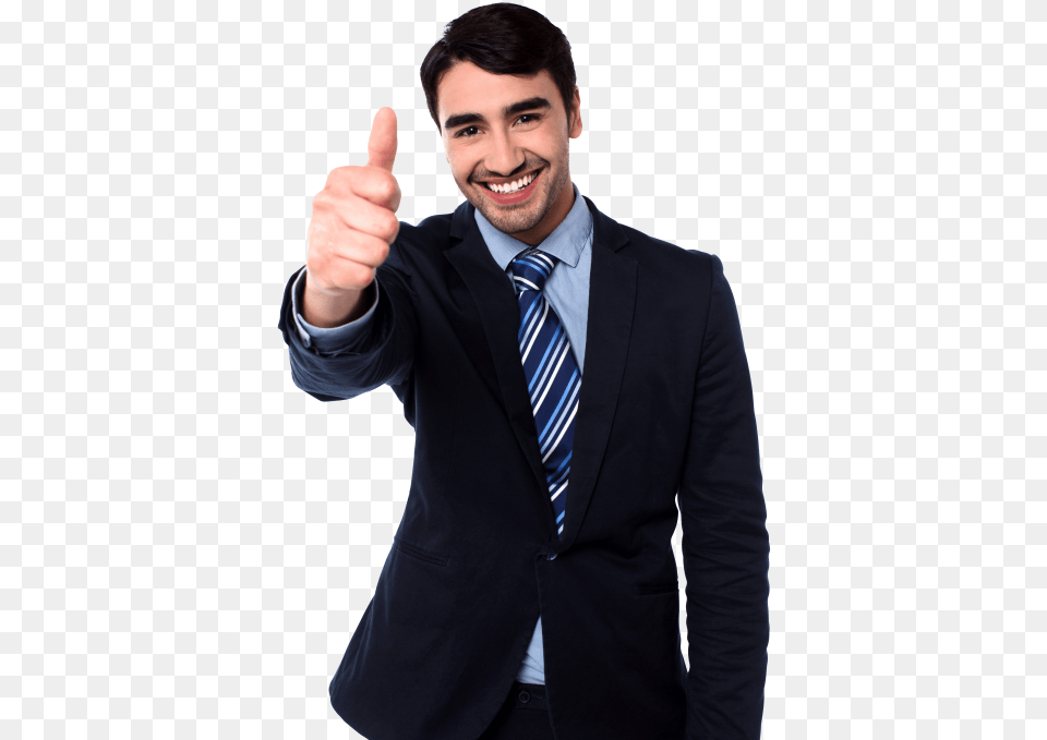 Men Pointing Thumbs Up Images Transparent Man Thumbs Up, Accessories, Suit, Person, Hand Free Png Download