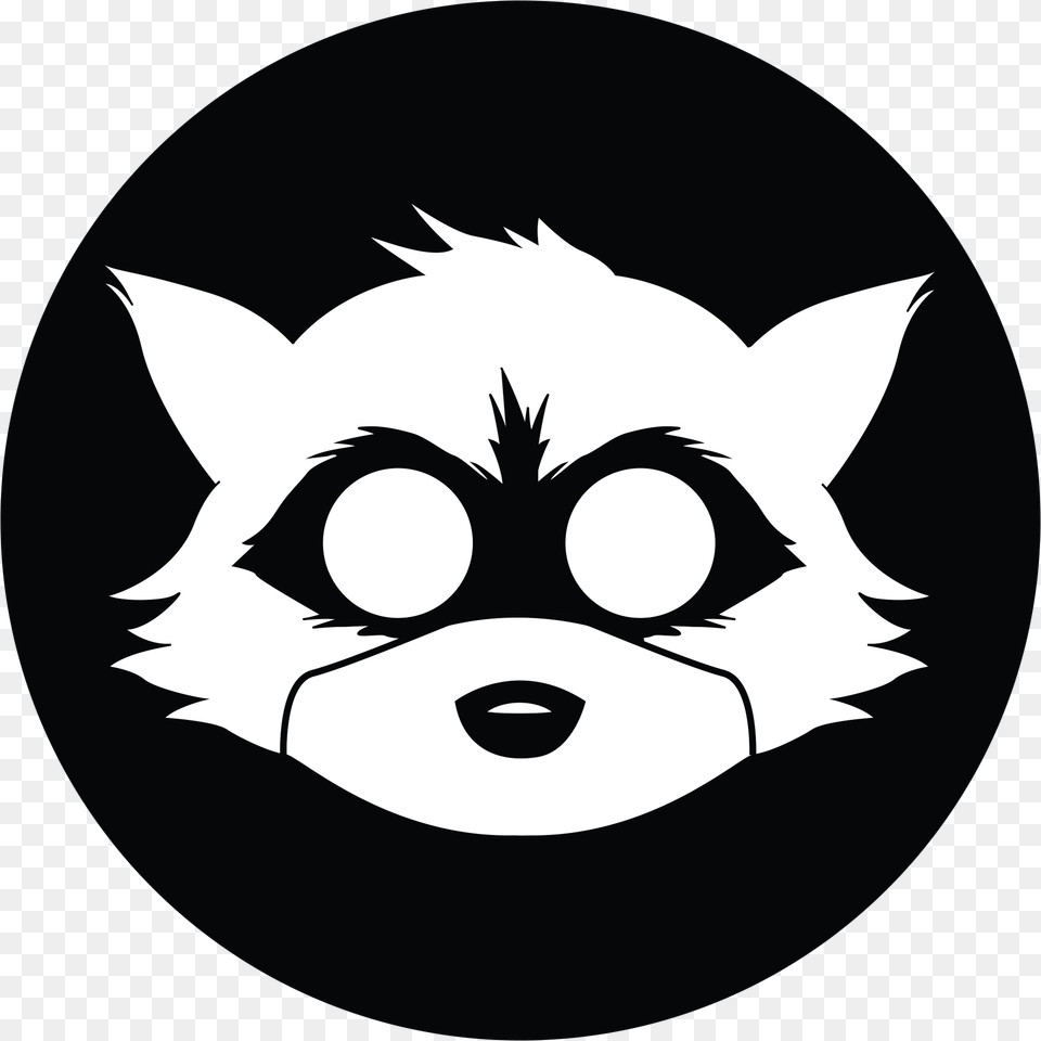 Men Racoon Gamer, Stencil, Logo Png Image