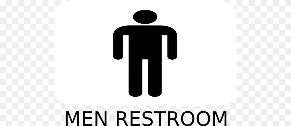 Men Restroom Clip Art, Sign, Symbol Free Png Download