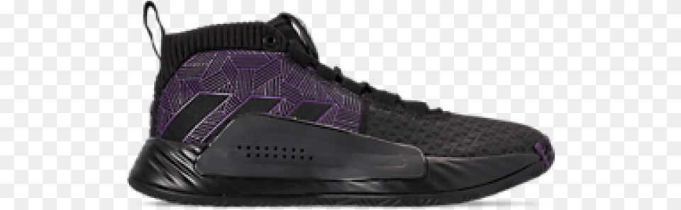 Men S Adidas Dame 5 Marvel Black Panther Basketball Shoe, Clothing, Footwear, Sneaker Free Transparent Png