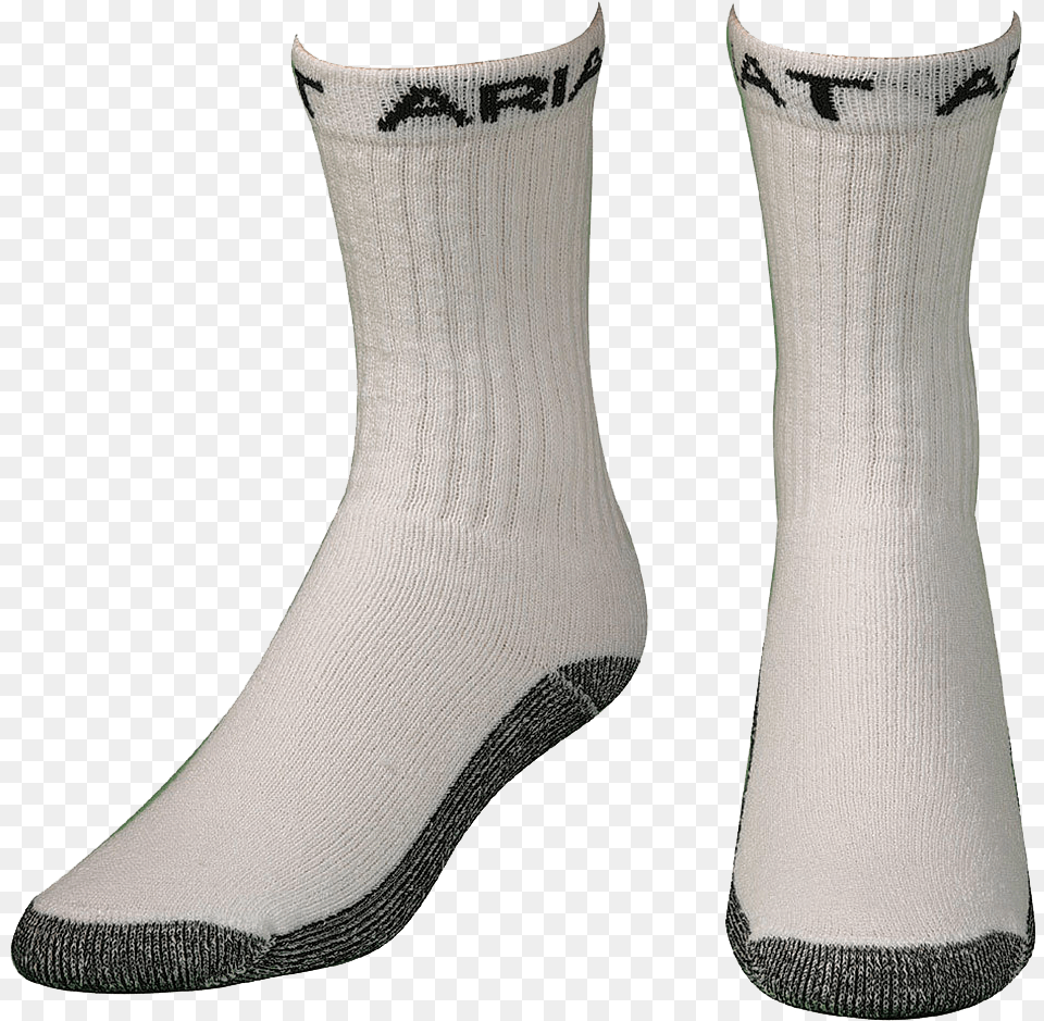 Men S Ariat 3 Pack Workboot Socks White Sock, Clothing, Hosiery Png Image