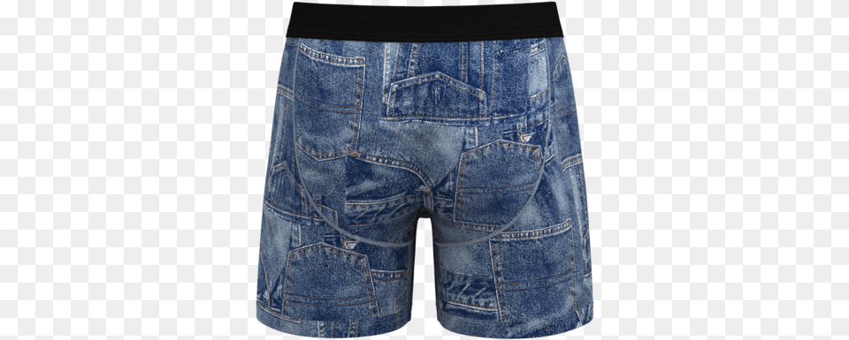 Men S Boxer Brief Denim Jeansitemprop Image Tintcolor Pocket, Clothing, Pants, Shorts, Jeans Png