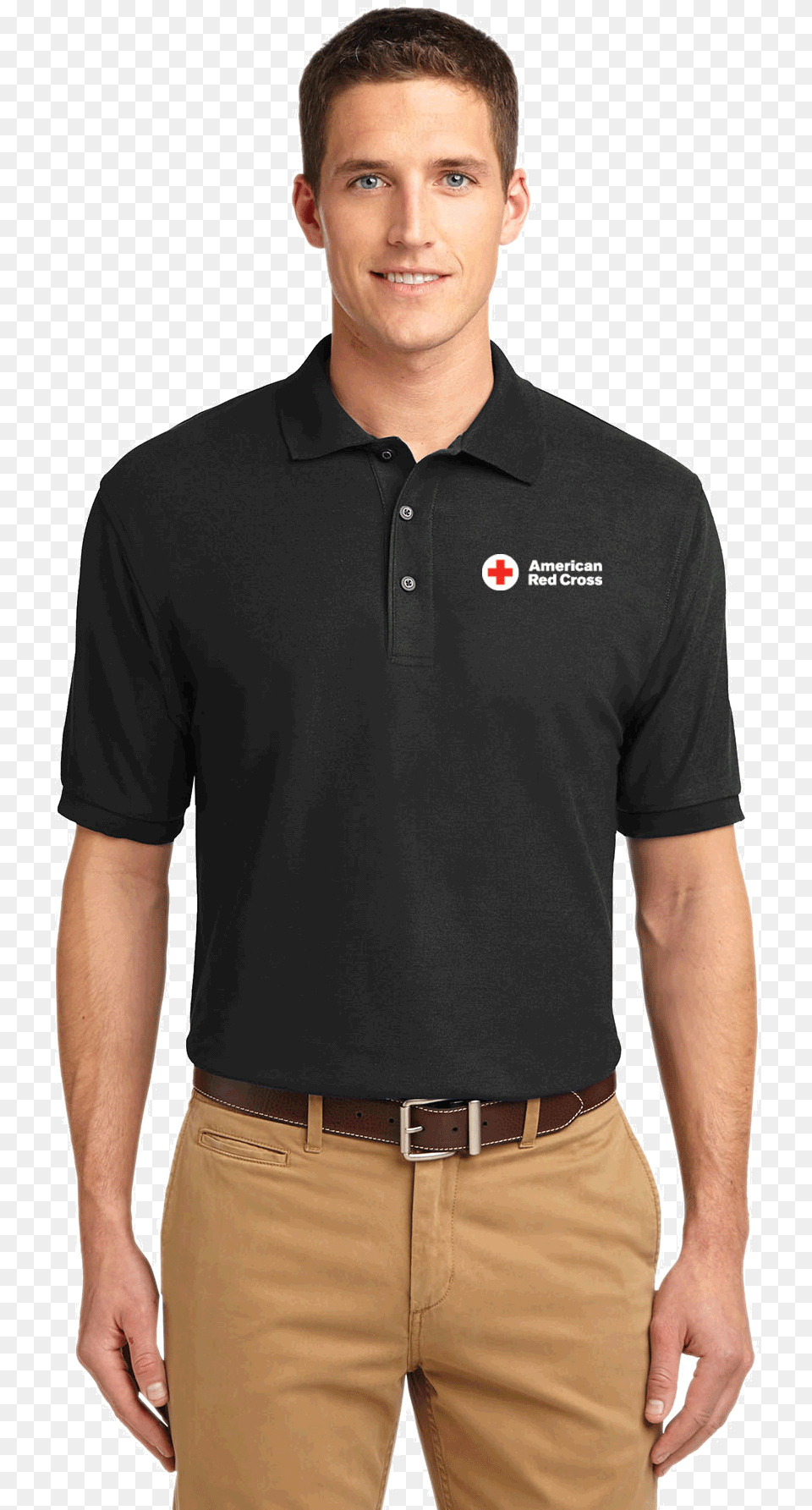 Men S Cotton Polo Shirt Port Authority Silk Touch Polo, Clothing, Sleeve, Long Sleeve, Adult Free Png Download