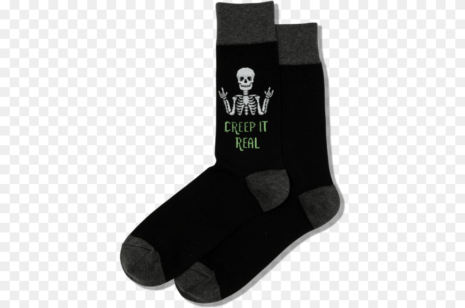 Men S Creep It Real Socksclass Slick Lazy Sock, Clothing, Hosiery Free Png Download