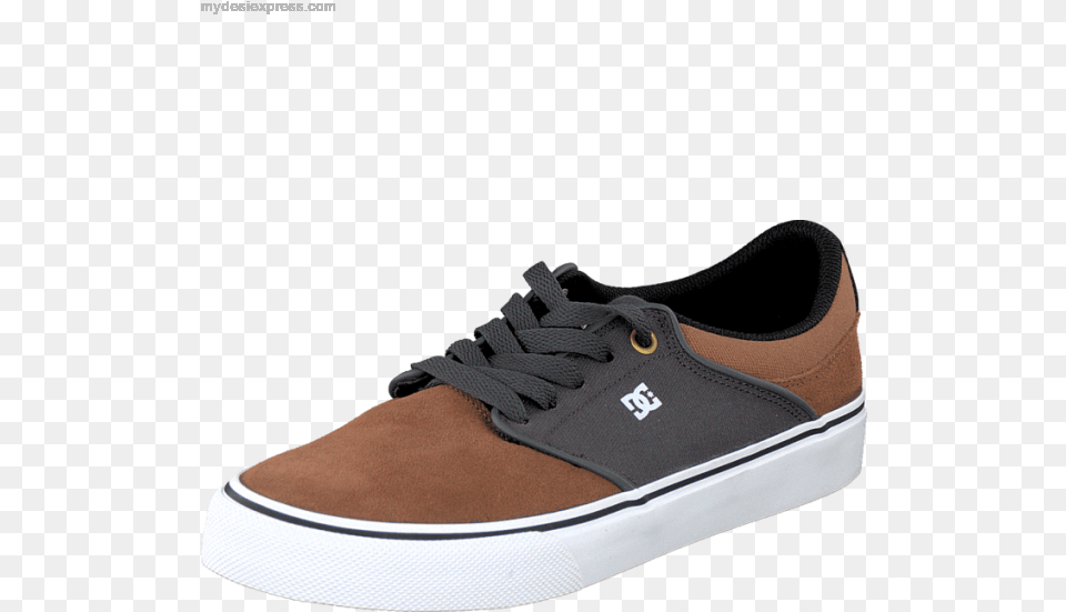 Men S Dc Shoes Mikey Taylor Vulc Vu Shoe Brown Skate Shoe, Clothing, Footwear, Sneaker, Suede Free Transparent Png