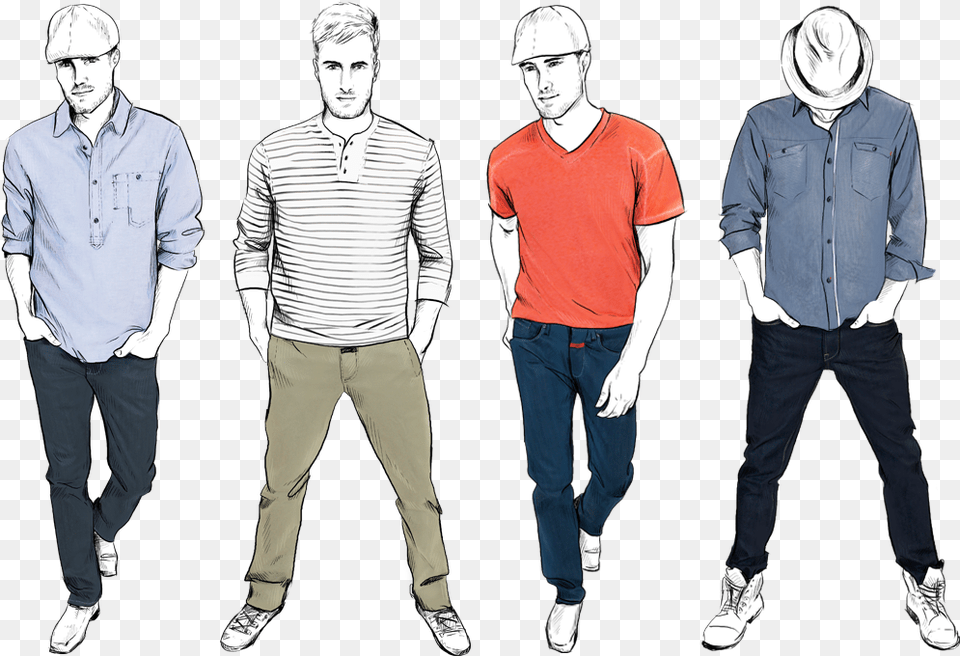 Men S Fashion Shoes Clipart Character Design Mens Mens Fashion Clipart, Long Sleeve, Sleeve, Clothing, Pants Free Png Download