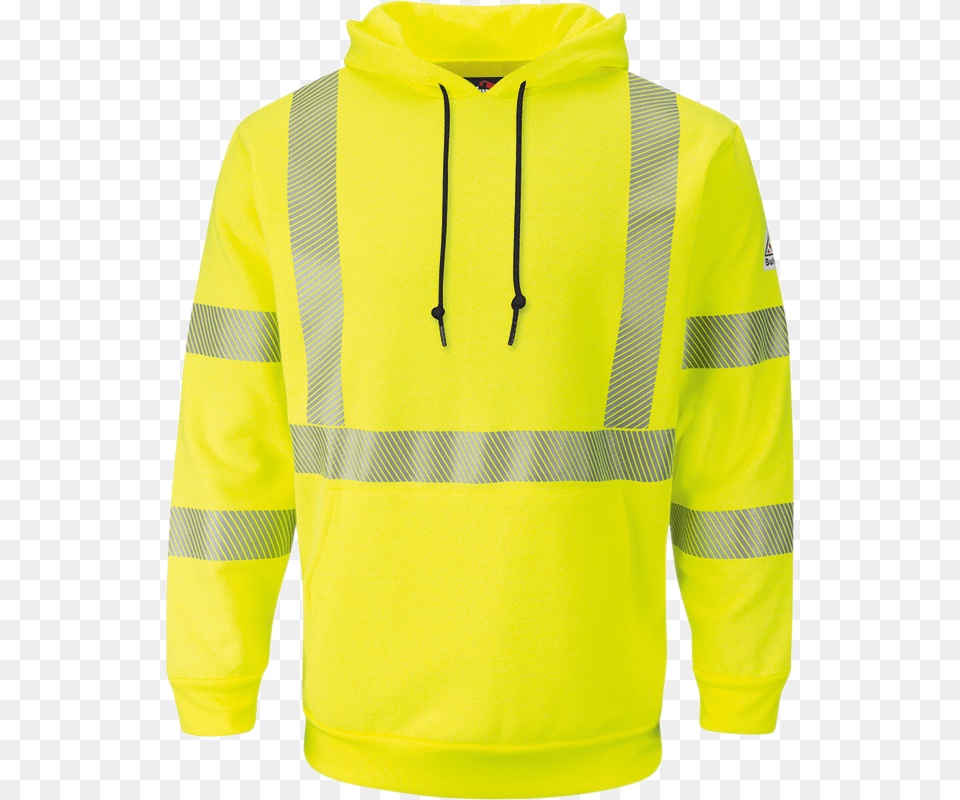 Men S Fleece Fr Hi Visibility Pullover Hooded Sweatshirt Hoodie, Clothing, Coat, Knitwear, Sweater Free Transparent Png