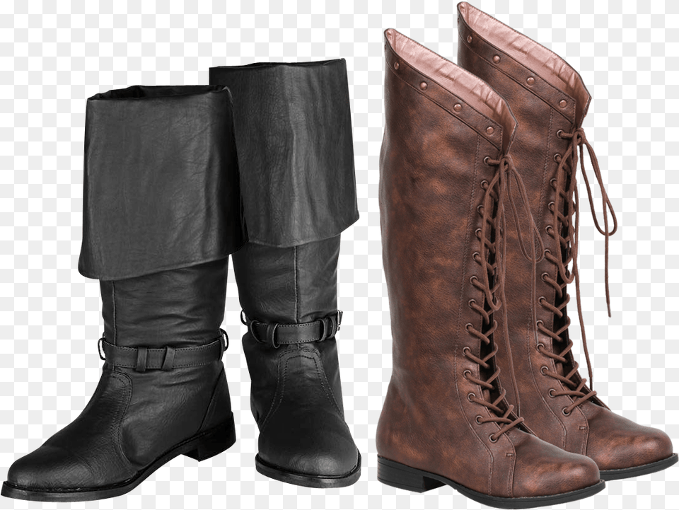 Men S Gothic Footwear Boys Pirate Shoes And Full Cover The Leg, Clothing, Shoe, Boot, Riding Boot Free Png