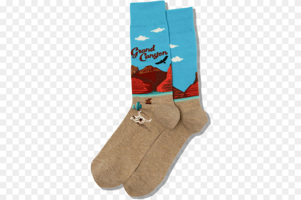 Men S Grand Canyon Crew Socksclass Slick Lazy Image Sock, Clothing, Hosiery, Boy, Child Free Transparent Png