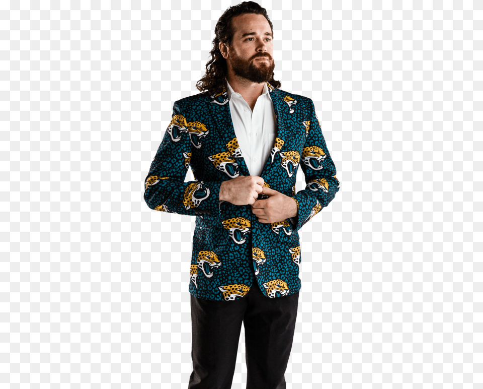 Men S Jacksonville Jaguars Blazeritemprop Image Jacksonville Jaguars Blazer, Clothing, Coat, Jacket, Adult Free Transparent Png