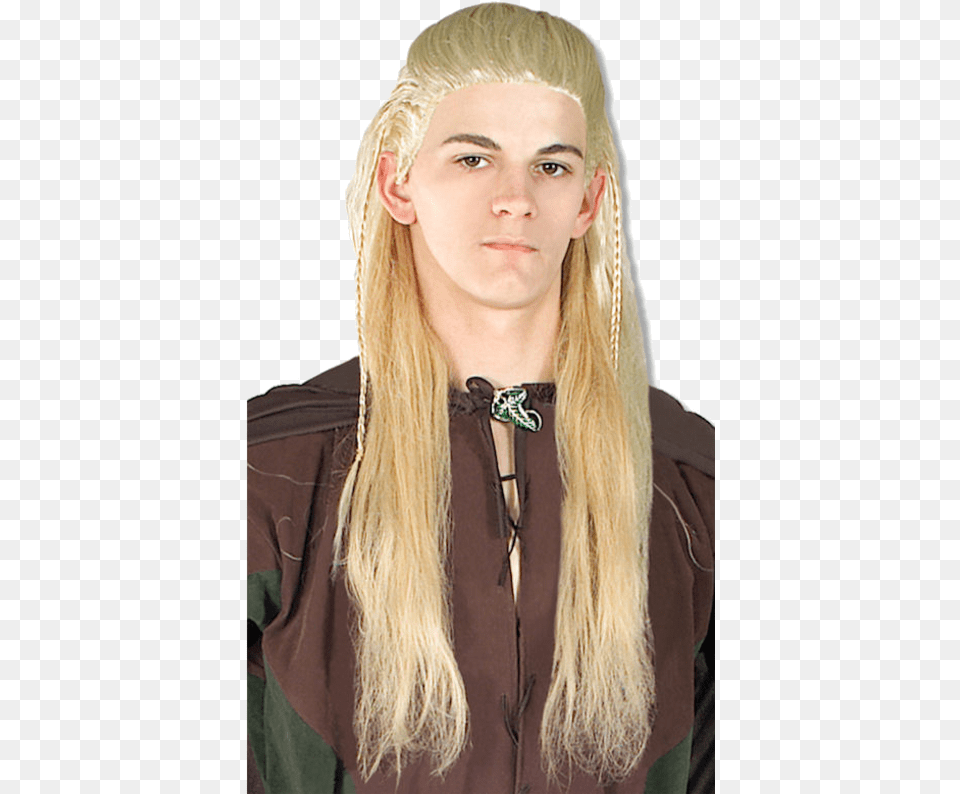 Men S Legolas Wig Legolas Wig, Blonde, Hair, Person, Clothing Png Image