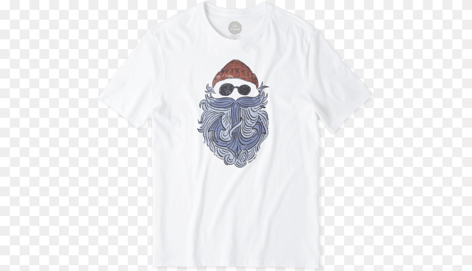 Men S Salty Anchor Beard Smooth Tee Polo Bear T Shirt, Clothing, T-shirt, Animal, Bird Free Png Download