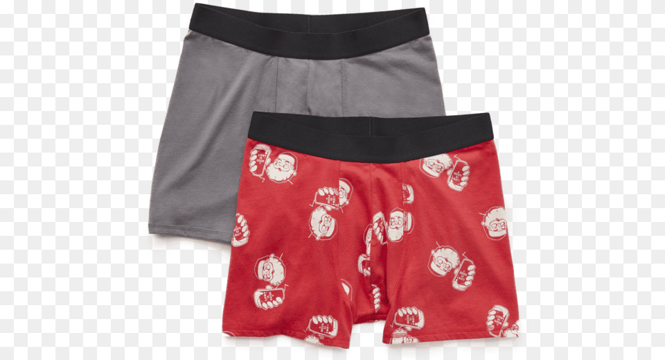 Men S Santa S Helper Amp Lig Boxer Brief Set Board Short, Clothing, Underwear, Diaper, Swimming Trunks Png Image