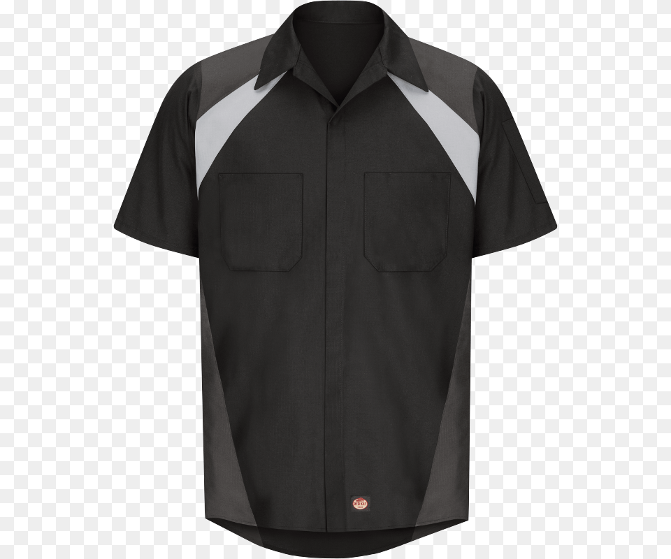 Men S Short Sleeve Tri Color Shop Shirt, Clothing, T-shirt Free Transparent Png