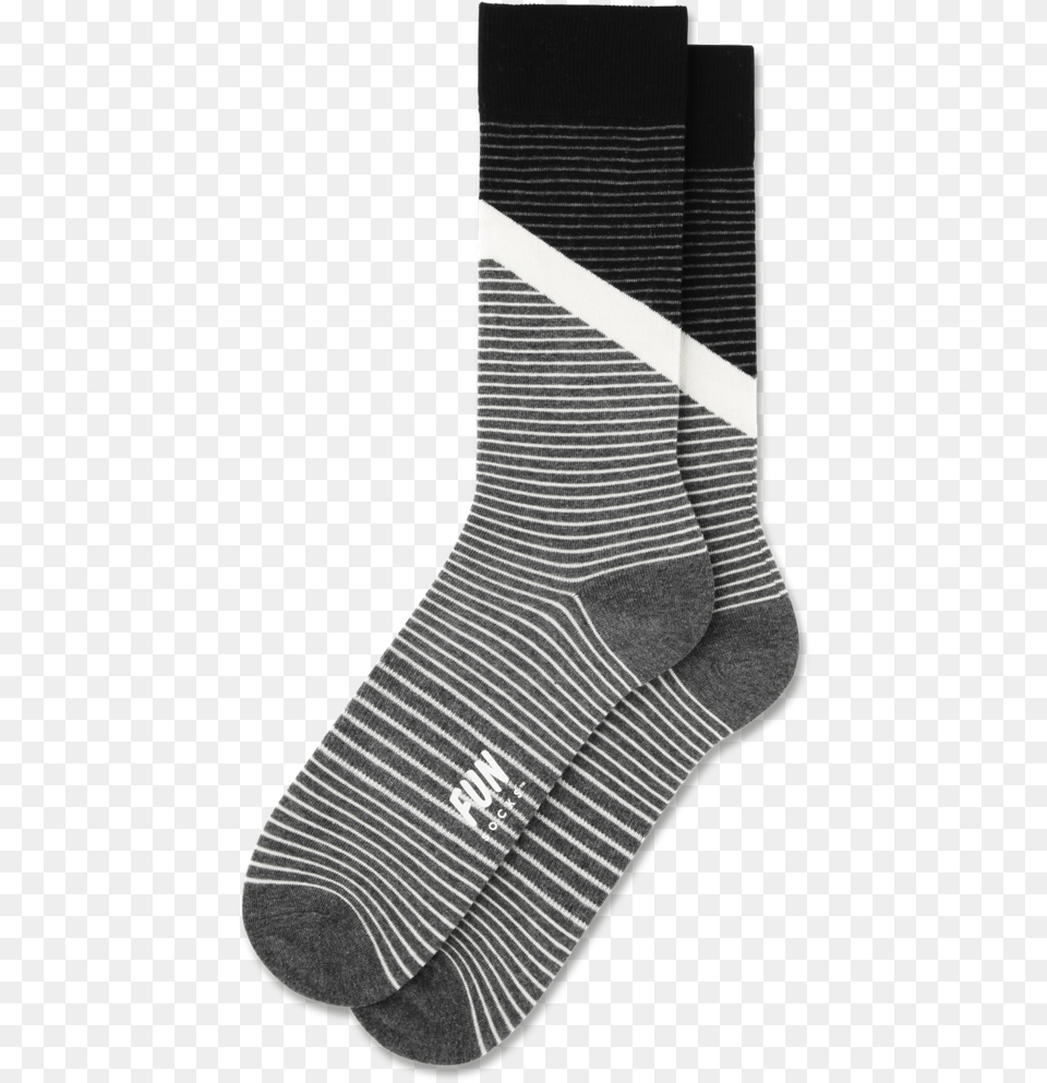 Men S Stripe Block Socks Sock, Clothing, Hosiery, Person Free Png
