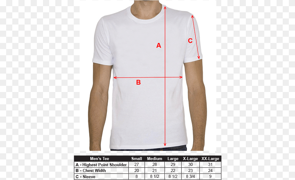 Men S T Shirt Sizing Guide Active Shirt, Chart, Clothing, Plot, T-shirt Png