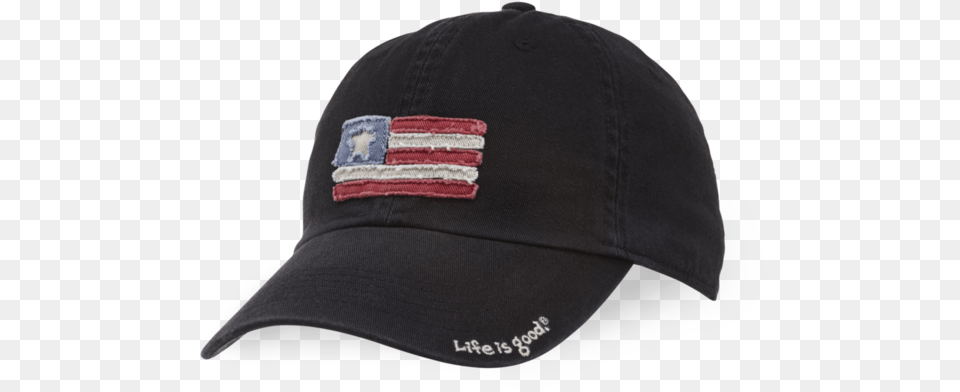 Men S Tattered Flag Chill Cap Flexfit Thin Blue Line Hat, Baseball Cap, Clothing, Hoodie, Knitwear Free Png Download