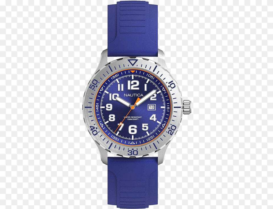 Men S Watch Nautica Nautica Men39s Nsr 105 Quartz Stainless Steel, Arm, Body Part, Person, Wristwatch Free Png Download