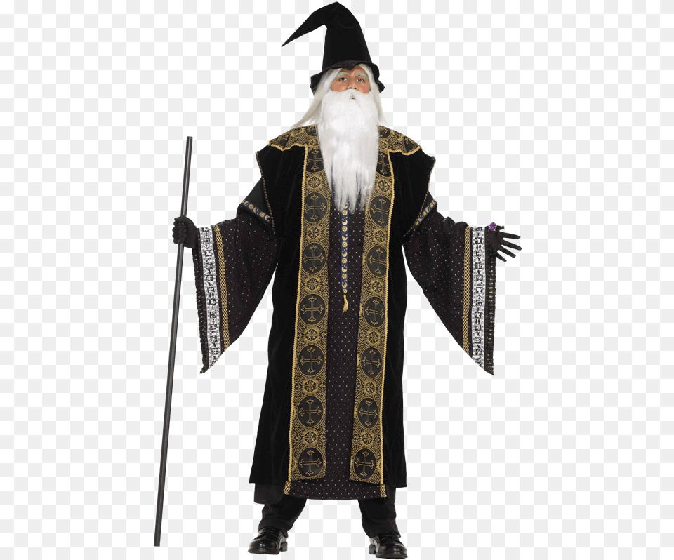 Men S Wizard Costume, Clothing, Fashion, Person, People Free Transparent Png