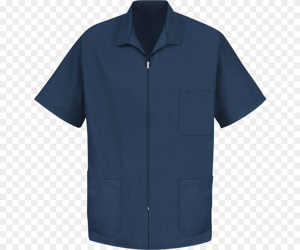 Men S Zip Front Smock, Clothing, Coat, Shirt, Pants Free Png Download