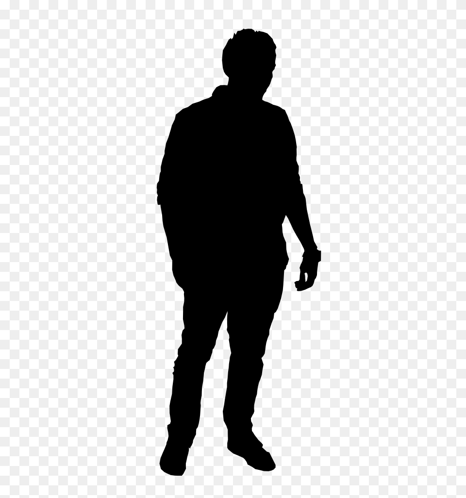 Men Silhouette Photo, Gray Free Transparent Png