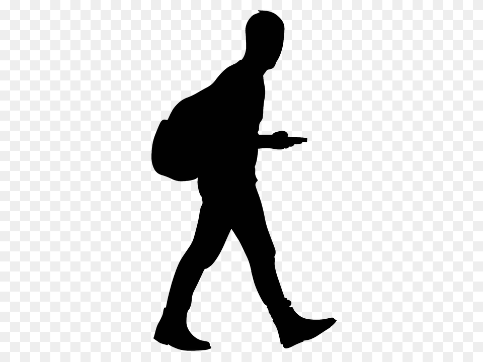 Men Silhouette Pic, Person, Walking, Adult, Male Free Transparent Png