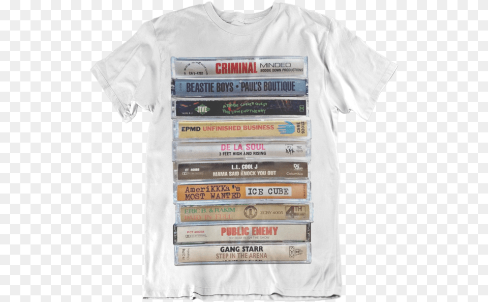 Men Tee Classics Hip Hop Tapes Pt Cassette Tape Poster Hip Hop, Clothing, T-shirt, Shirt, Book Png Image