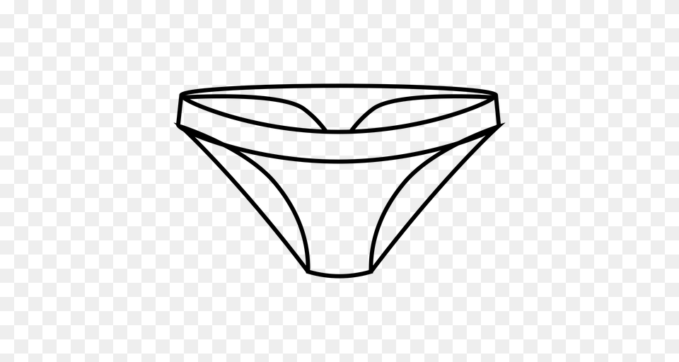 Men Thong Stroke Icon, Gray Png