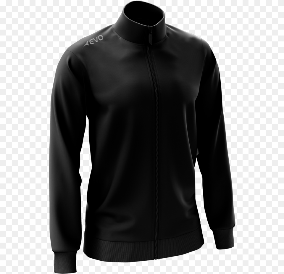 Men Trackjacket Front Black, Clothing, Coat, Jacket, Long Sleeve Png