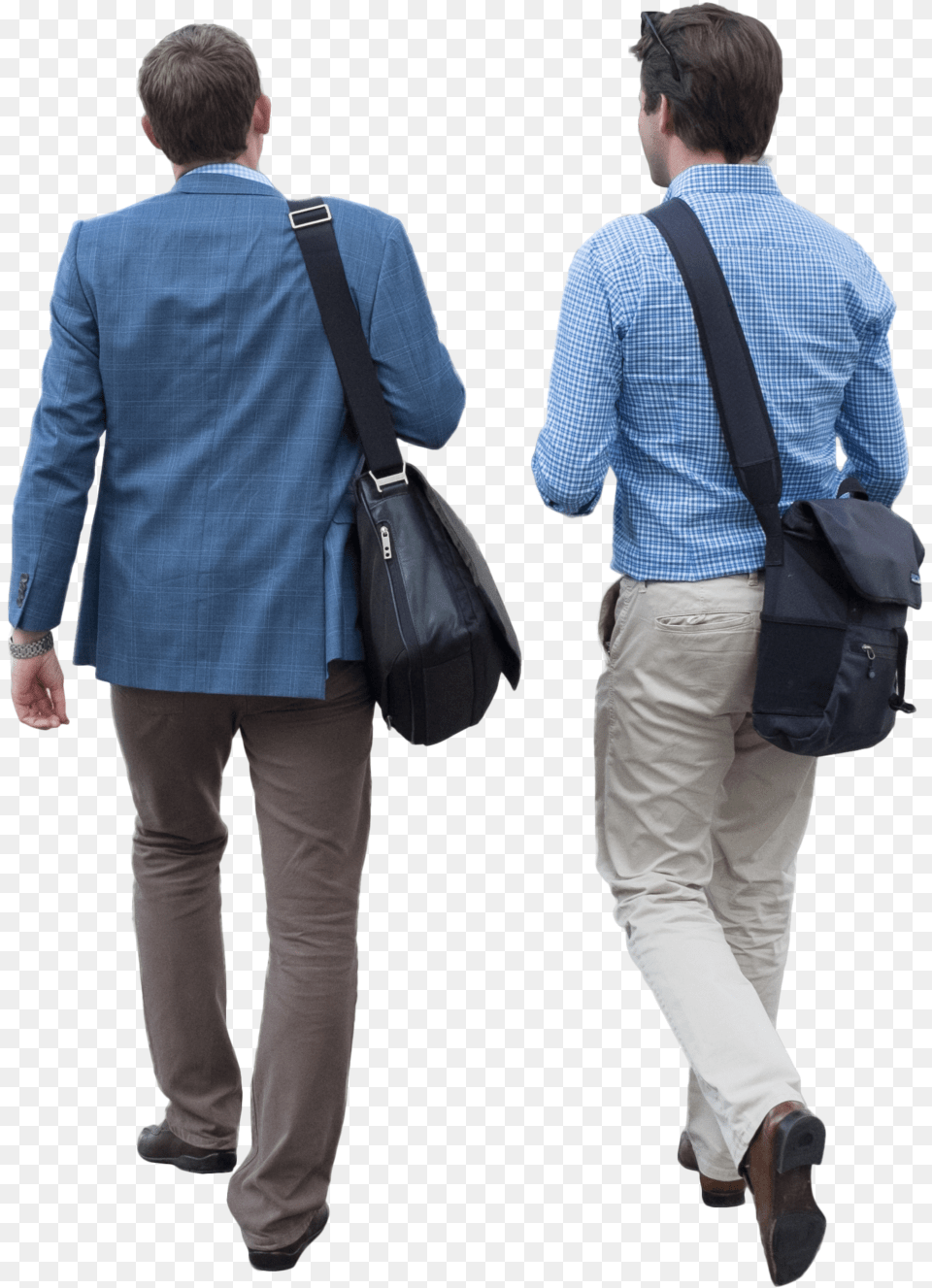 Men Walking U0026 Clipart Ywd People Walking Away, Bag, Clothing, Sleeve, Pants Free Png Download