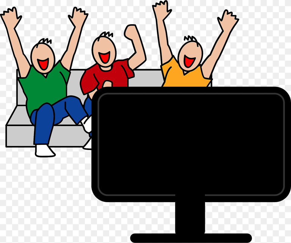 Men Watching Sports On Tv Clipart, Baby, Person, People, Face Png