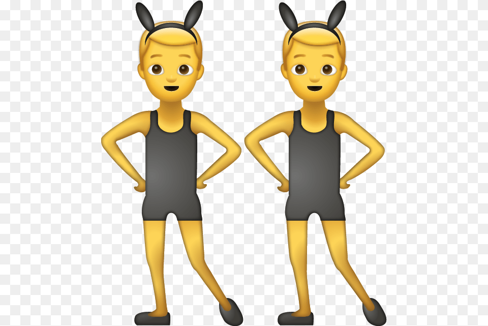 Men With Bunny Ears Emoji, Baby, Person, Face, Head Free Png