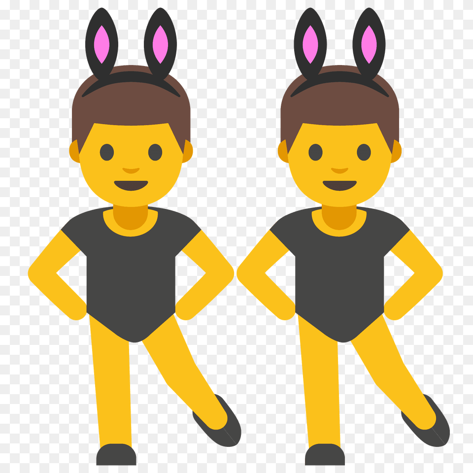 Men With Bunny Ears Emoji Clipart, Baby, Person, Face, Head Free Png