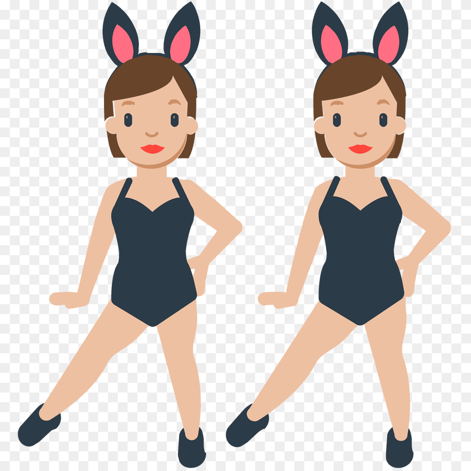 Men With Bunny Ears Emoji Clipart, Swimwear, Clothing, Person, Leisure Activities Free Transparent Png
