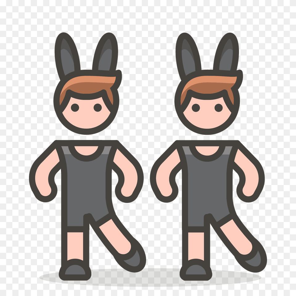 Men With Bunny Ears Emoji Clipart Free Transparent Png